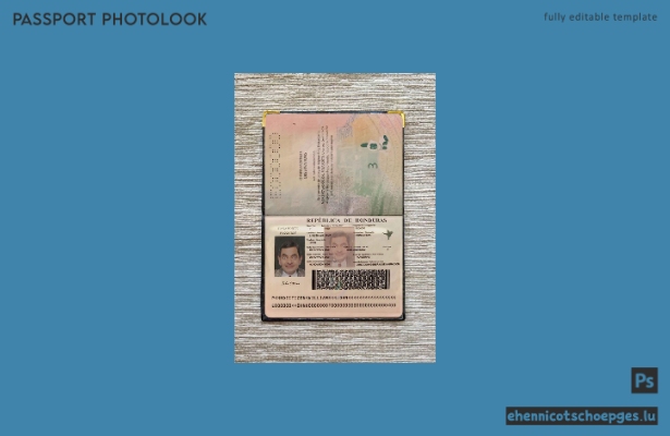 Honduras-Pass-Fotoansicht – Beispielvorschau